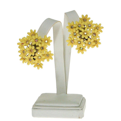 Huge Yellow Daisy Earrings by Coro by Coro - Vintage Meet Modern Vintage Jewelry - Chicago, Illinois - #oldhollywoodglamour #vintagemeetmodern #designervintage #jewelrybox #antiquejewelry #vintagejewelry