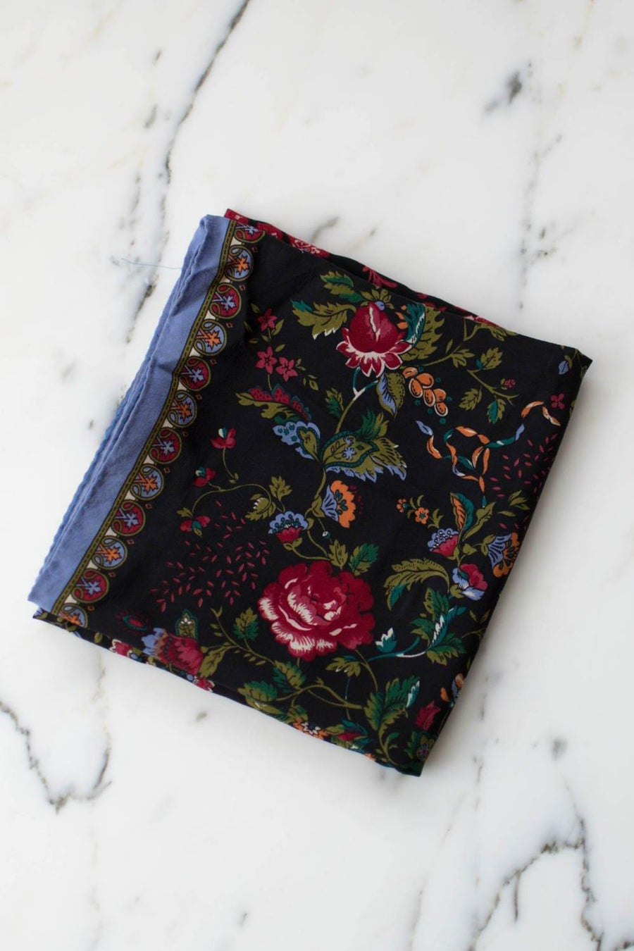 Laura Ashley Colorful Floral Silk Scarf by Laura Ashley - Vintage Meet Modern Vintage Jewelry - Chicago, Illinois - #oldhollywoodglamour #vintagemeetmodern #designervintage #jewelrybox #antiquejewelry #vintagejewelry