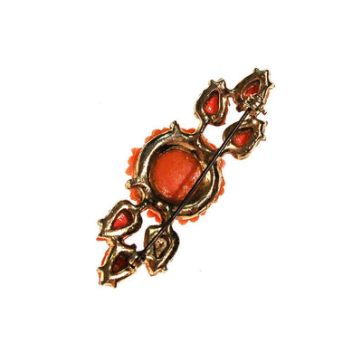 Coral and Pink Carved Celluloid Rose Brooch by Unsigned Beauty - Vintage Meet Modern Vintage Jewelry - Chicago, Illinois - #oldhollywoodglamour #vintagemeetmodern #designervintage #jewelrybox #antiquejewelry #vintagejewelry