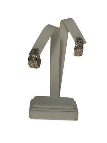 Crown Trifari Silver Hoop Earrings by Crown Trifari - Vintage Meet Modern Vintage Jewelry - Chicago, Illinois - #oldhollywoodglamour #vintagemeetmodern #designervintage #jewelrybox #antiquejewelry #vintagejewelry