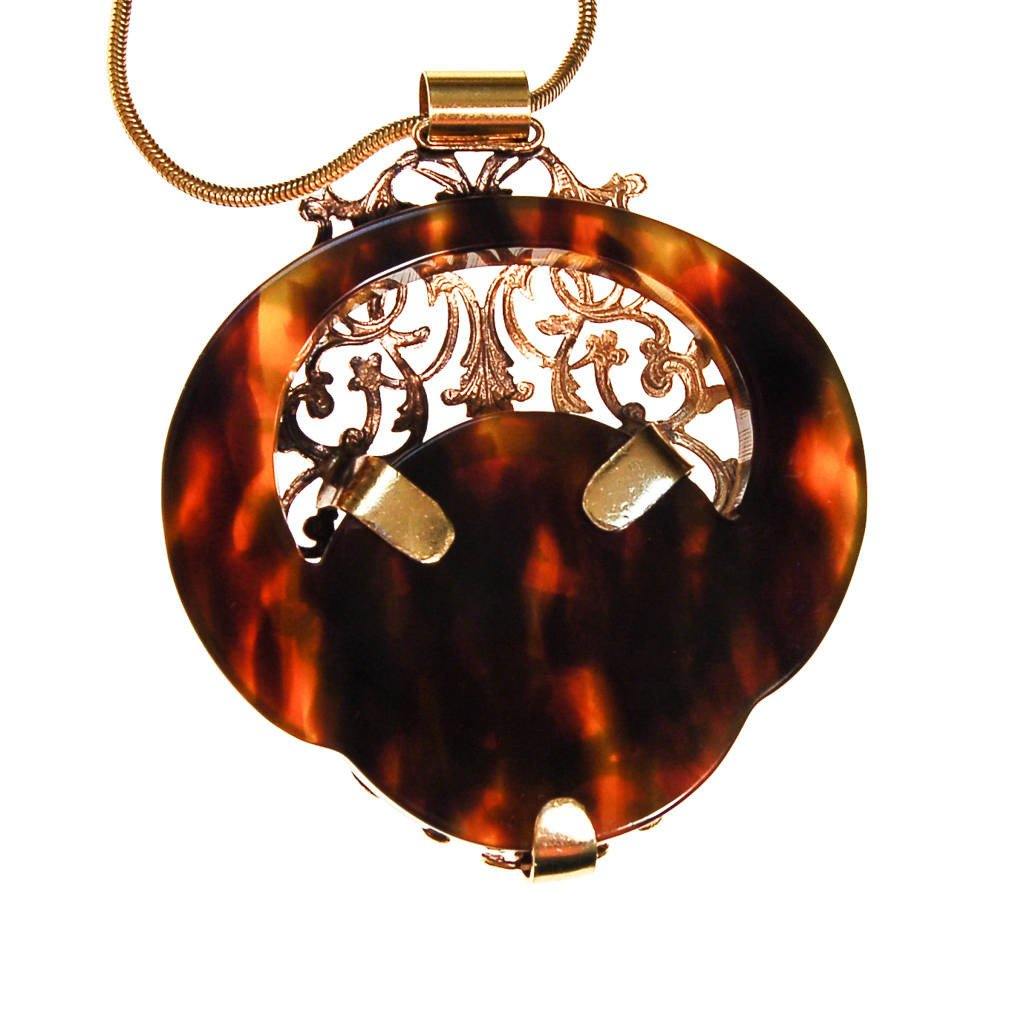 Massive Chinese Dragon and Tortoise Statement Necklace, Long Pendant by unsigned - Vintage Meet Modern Vintage Jewelry - Chicago, Illinois - #oldhollywoodglamour #vintagemeetmodern #designervintage #jewelrybox #antiquejewelry #vintagejewelry