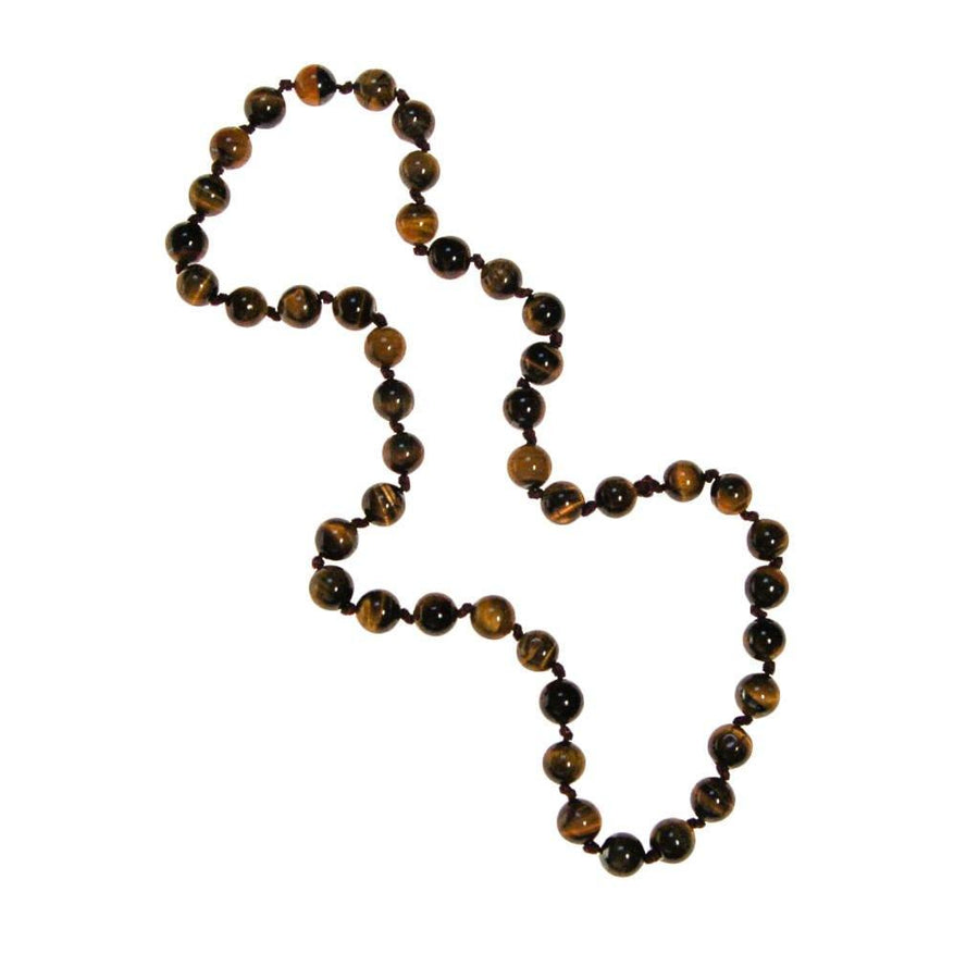 Tigers Eye Beaded Necklace by unsigned - Vintage Meet Modern Vintage Jewelry - Chicago, Illinois - #oldhollywoodglamour #vintagemeetmodern #designervintage #jewelrybox #antiquejewelry #vintagejewelry