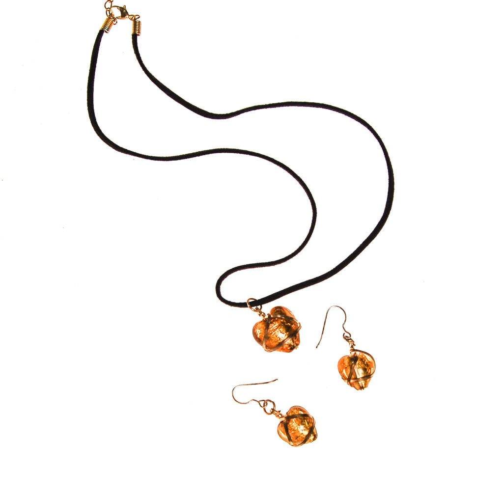 Gold Venetian Heart Necklace on Black Suede Cord by Unsigned Beauty - Vintage Meet Modern Vintage Jewelry - Chicago, Illinois - #oldhollywoodglamour #vintagemeetmodern #designervintage #jewelrybox #antiquejewelry #vintagejewelry