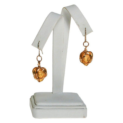Gold Venetian Heart Earrings by Unsigned Beauty - Vintage Meet Modern Vintage Jewelry - Chicago, Illinois - #oldhollywoodglamour #vintagemeetmodern #designervintage #jewelrybox #antiquejewelry #vintagejewelry
