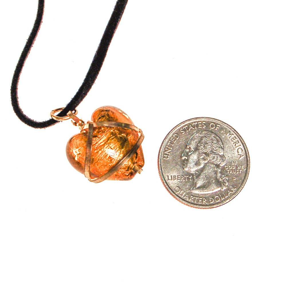 Gold Venetian Heart Necklace on Black Suede Cord by Unsigned Beauty - Vintage Meet Modern Vintage Jewelry - Chicago, Illinois - #oldhollywoodglamour #vintagemeetmodern #designervintage #jewelrybox #antiquejewelry #vintagejewelry