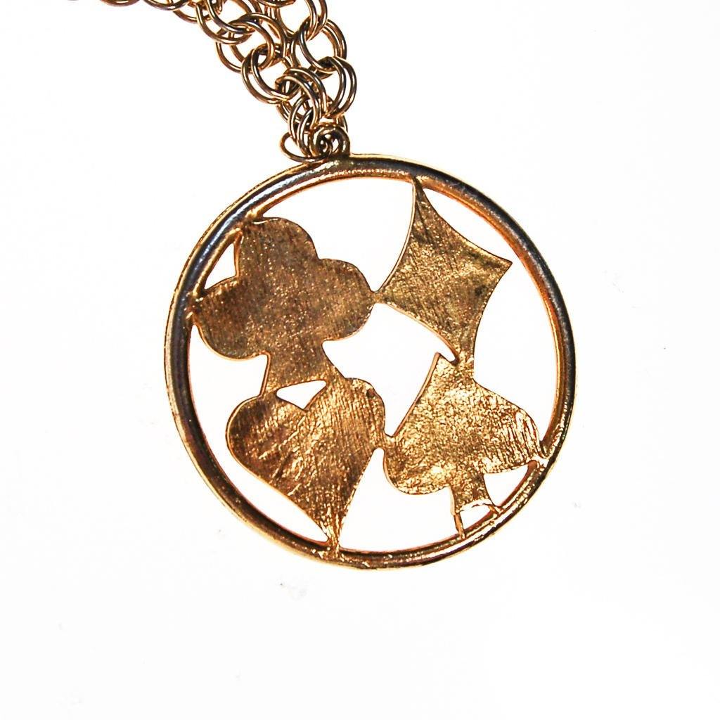 Four Suit Statement Necklace, Black and Red Enamel by 1960s - Vintage Meet Modern Vintage Jewelry - Chicago, Illinois - #oldhollywoodglamour #vintagemeetmodern #designervintage #jewelrybox #antiquejewelry #vintagejewelry