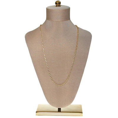 Miriam Haskell Necklace with Gold Rhinestones by Miriam Haskell - Vintage Meet Modern Vintage Jewelry - Chicago, Illinois - #oldhollywoodglamour #vintagemeetmodern #designervintage #jewelrybox #antiquejewelry #vintagejewelry