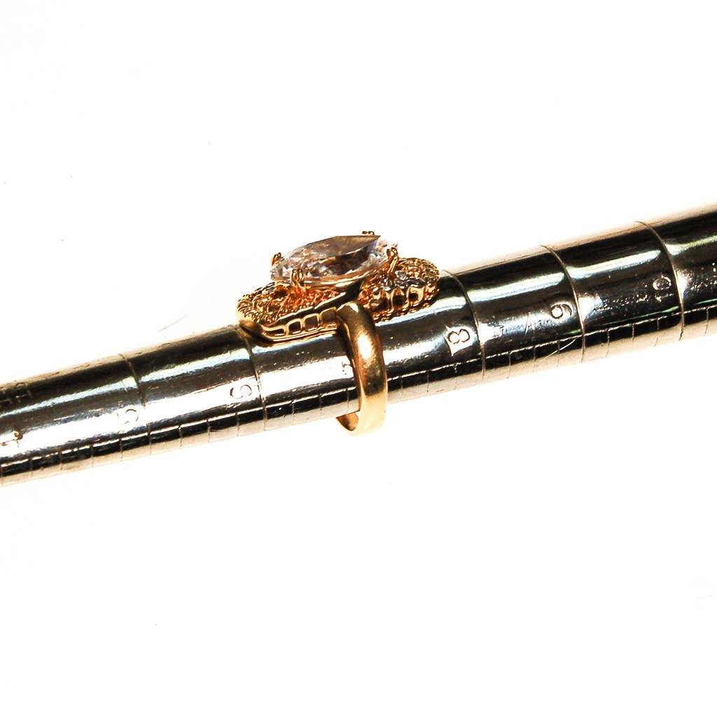 Huge CZ Cocktail Statement Ring, North South Setting, Large Marquise Cubic Zirconia, Ring Size 7 by unsigned - Vintage Meet Modern Vintage Jewelry - Chicago, Illinois - #oldhollywoodglamour #vintagemeetmodern #designervintage #jewelrybox #antiquejewelry #vintagejewelry