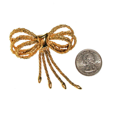 Gold Bow Brooch by Unsigned Beauty - Vintage Meet Modern Vintage Jewelry - Chicago, Illinois - #oldhollywoodglamour #vintagemeetmodern #designervintage #jewelrybox #antiquejewelry #vintagejewelry