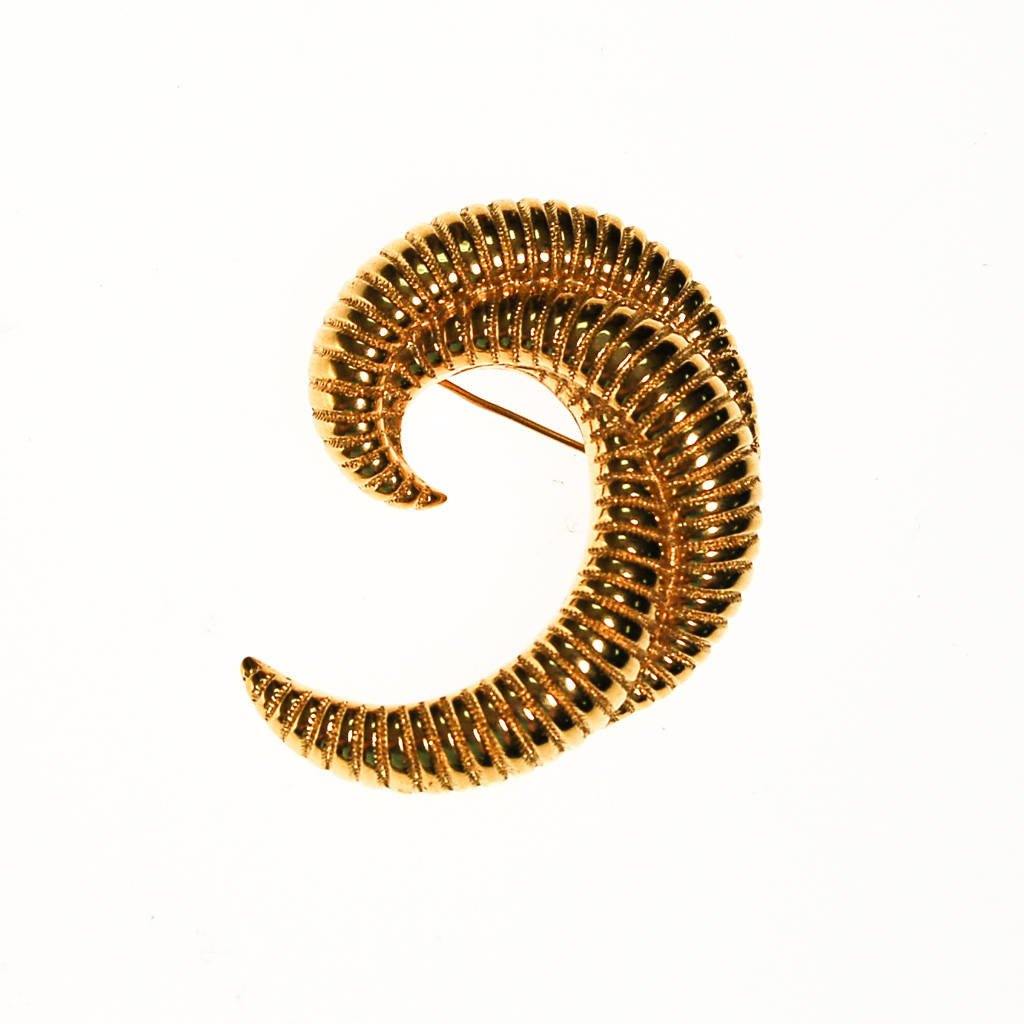 Monet Classic Gold Brooch