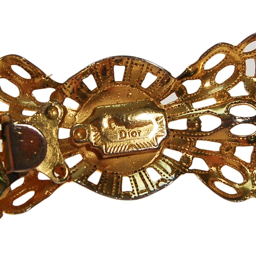 Christian Dior Gold Chain Belt with Carnelian and Pearl Cabochons by Christian Dior - Vintage Meet Modern Vintage Jewelry - Chicago, Illinois - #oldhollywoodglamour #vintagemeetmodern #designervintage #jewelrybox #antiquejewelry #vintagejewelry