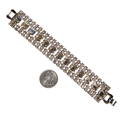 Art Deco Diamante Rhinestone Bracelet by 1940s - Vintage Meet Modern Vintage Jewelry - Chicago, Illinois - #oldhollywoodglamour #vintagemeetmodern #designervintage #jewelrybox #antiquejewelry #vintagejewelry