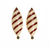 Huge Red, Cream and Gold Statement Earrings by unsigned - Vintage Meet Modern Vintage Jewelry - Chicago, Illinois - #oldhollywoodglamour #vintagemeetmodern #designervintage #jewelrybox #antiquejewelry #vintagejewelry