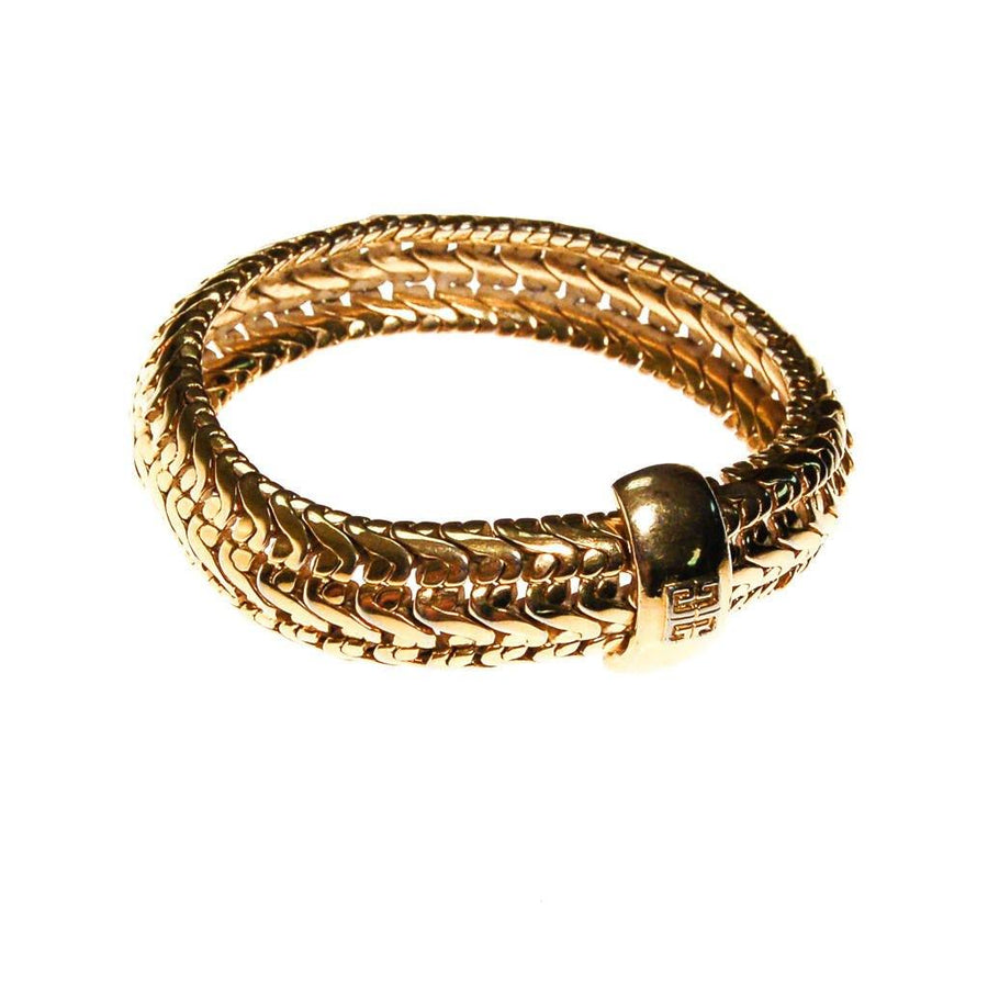 Givenchy Gold Chain Bangle Bracelet by Givenchy - Vintage Meet Modern Vintage Jewelry - Chicago, Illinois - #oldhollywoodglamour #vintagemeetmodern #designervintage #jewelrybox #antiquejewelry #vintagejewelry