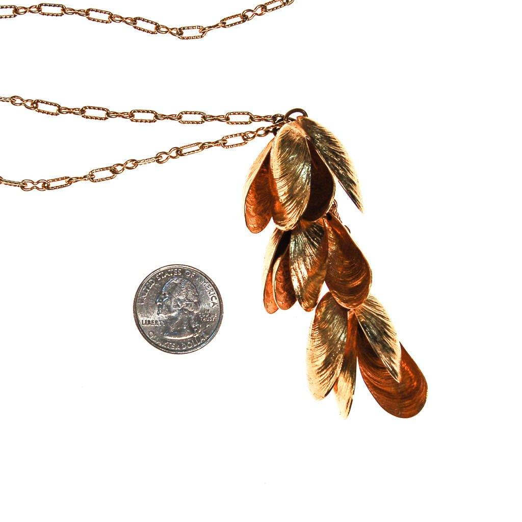 Accessocraft NYC Gold Shell Statement Necklace by Accessocraft NYC - Vintage Meet Modern Vintage Jewelry - Chicago, Illinois - #oldhollywoodglamour #vintagemeetmodern #designervintage #jewelrybox #antiquejewelry #vintagejewelry