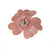 Pink leather flower brooch with Fresh Water Pearls by Joseph Williams