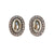 KJL Faux Pearl and Rhinestone Earrings