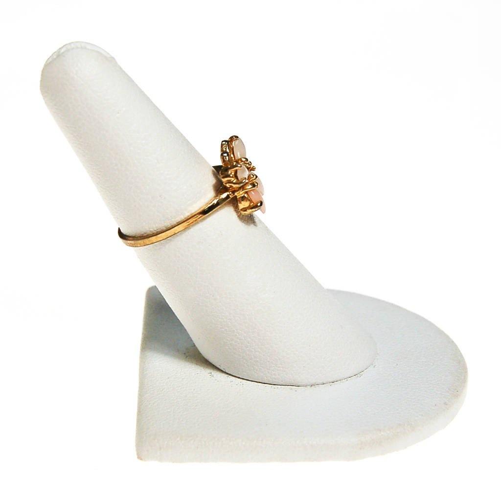 Butterfly Ring, Angel Skin Coral by unsigned - Vintage Meet Modern Vintage Jewelry - Chicago, Illinois - #oldhollywoodglamour #vintagemeetmodern #designervintage #jewelrybox #antiquejewelry #vintagejewelry