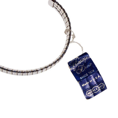 Whiting and Davis Silver Mesh Cuff Bracelet by Whiting and Davis - Vintage Meet Modern Vintage Jewelry - Chicago, Illinois - #oldhollywoodglamour #vintagemeetmodern #designervintage #jewelrybox #antiquejewelry #vintagejewelry