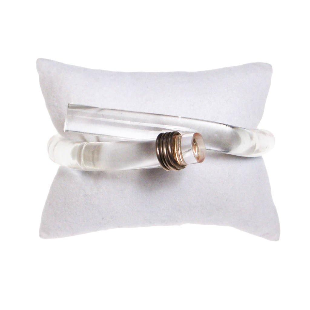 Mod Lucite Bangle Bacelet by One of a Kind - Vintage Meet Modern Vintage Jewelry - Chicago, Illinois - #oldhollywoodglamour #vintagemeetmodern #designervintage #jewelrybox #antiquejewelry #vintagejewelry