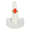Vogue Vintage Coral Cabochon Statement Ring by Vogue - Vintage Meet Modern Vintage Jewelry - Chicago, Illinois - #oldhollywoodglamour #vintagemeetmodern #designervintage #jewelrybox #antiquejewelry #vintagejewelry