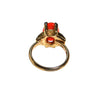 Vogue Vintage Coral Cabochon Statement Ring by Vogue - Vintage Meet Modern Vintage Jewelry - Chicago, Illinois - #oldhollywoodglamour #vintagemeetmodern #designervintage #jewelrybox #antiquejewelry #vintagejewelry