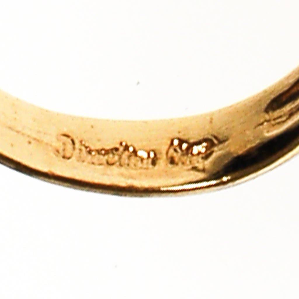 Gold Diamante Cluster Statement Ring, Gold Plated by unsigned - Vintage Meet Modern Vintage Jewelry - Chicago, Illinois - #oldhollywoodglamour #vintagemeetmodern #designervintage #jewelrybox #antiquejewelry #vintagejewelry