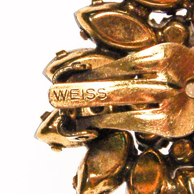 Weiss Rhinestone Daisy Earrings by Weiss - Vintage Meet Modern Vintage Jewelry - Chicago, Illinois - #oldhollywoodglamour #vintagemeetmodern #designervintage #jewelrybox #antiquejewelry #vintagejewelry