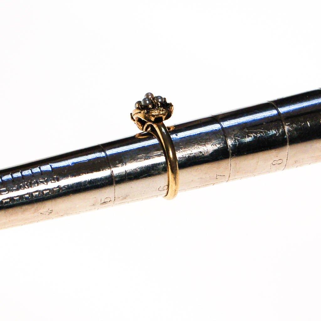 Pearl Daisy Flower Ring by Mid Century Modern - Vintage Meet Modern Vintage Jewelry - Chicago, Illinois - #oldhollywoodglamour #vintagemeetmodern #designervintage #jewelrybox #antiquejewelry #vintagejewelry