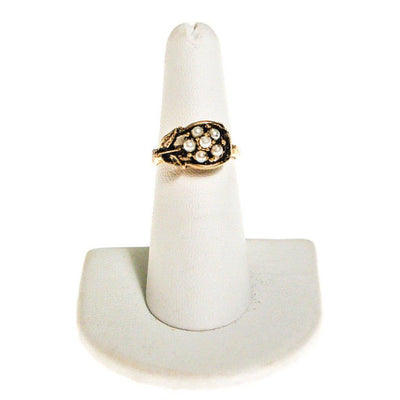 Pearl Daisy Flower Ring by Mid Century Modern - Vintage Meet Modern Vintage Jewelry - Chicago, Illinois - #oldhollywoodglamour #vintagemeetmodern #designervintage #jewelrybox #antiquejewelry #vintagejewelry