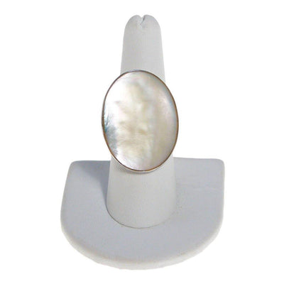 Mother of Pearl Statement Ring by One of a Kind - Vintage Meet Modern Vintage Jewelry - Chicago, Illinois - #oldhollywoodglamour #vintagemeetmodern #designervintage #jewelrybox #antiquejewelry #vintagejewelry