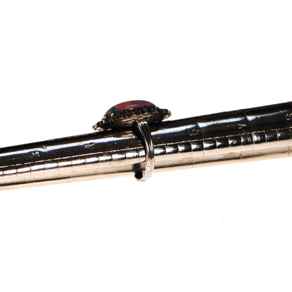 Sterling Silver and Fire Opal Statement Ring by Art Deco - Vintage Meet Modern Vintage Jewelry - Chicago, Illinois - #oldhollywoodglamour #vintagemeetmodern #designervintage #jewelrybox #antiquejewelry #vintagejewelry