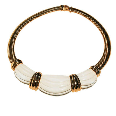 Rare Givenchy Couture Lucite and Gold Collar Necklace by Givenchy - Vintage Meet Modern Vintage Jewelry - Chicago, Illinois - #oldhollywoodglamour #vintagemeetmodern #designervintage #jewelrybox #antiquejewelry #vintagejewelry