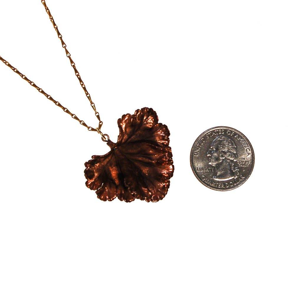 Copper Ginkgo Leaf Necklace by unsigned - Vintage Meet Modern Vintage Jewelry - Chicago, Illinois - #oldhollywoodglamour #vintagemeetmodern #designervintage #jewelrybox #antiquejewelry #vintagejewelry