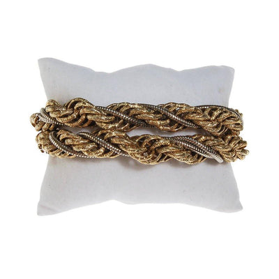 Thick Gold Chain Bracelet with Gold Beads that Dangle by unsigned - Vintage Meet Modern Vintage Jewelry - Chicago, Illinois - #oldhollywoodglamour #vintagemeetmodern #designervintage #jewelrybox #antiquejewelry #vintagejewelry