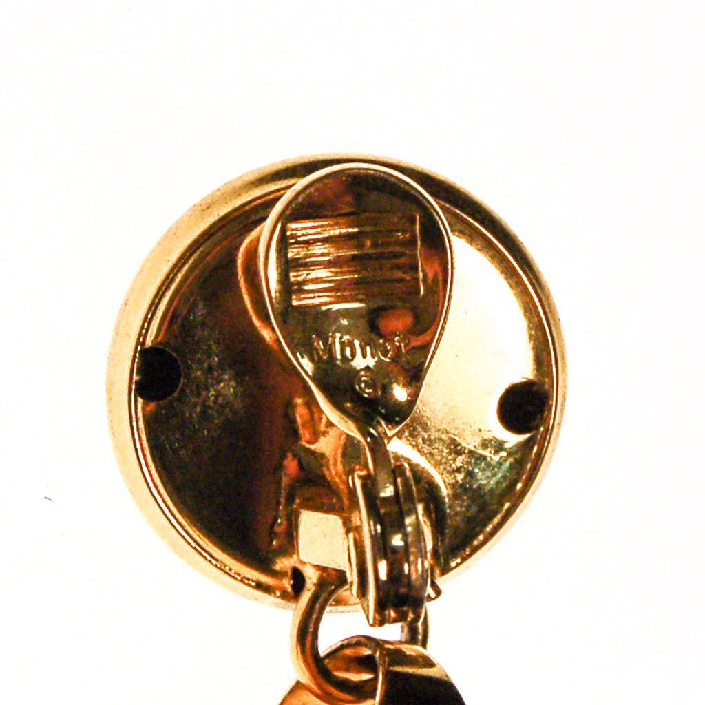 Monet Gold Tone Door Knocker Earrings by Monet - Vintage Meet Modern Vintage Jewelry - Chicago, Illinois - #oldhollywoodglamour #vintagemeetmodern #designervintage #jewelrybox #antiquejewelry #vintagejewelry