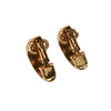 Crown Trifari Gold Ribbed Hoop Earrings by Crown Trifari - Vintage Meet Modern Vintage Jewelry - Chicago, Illinois - #oldhollywoodglamour #vintagemeetmodern #designervintage #jewelrybox #antiquejewelry #vintagejewelry