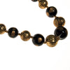 Crown Trifari Gold and Black Beaded Necklace by Crown Trifari - Vintage Meet Modern Vintage Jewelry - Chicago, Illinois - #oldhollywoodglamour #vintagemeetmodern #designervintage #jewelrybox #antiquejewelry #vintagejewelry