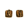Crown Trifari Gold Tone Petite Square Earrings by Crown Trifari - Vintage Meet Modern Vintage Jewelry - Chicago, Illinois - #oldhollywoodglamour #vintagemeetmodern #designervintage #jewelrybox #antiquejewelry #vintagejewelry