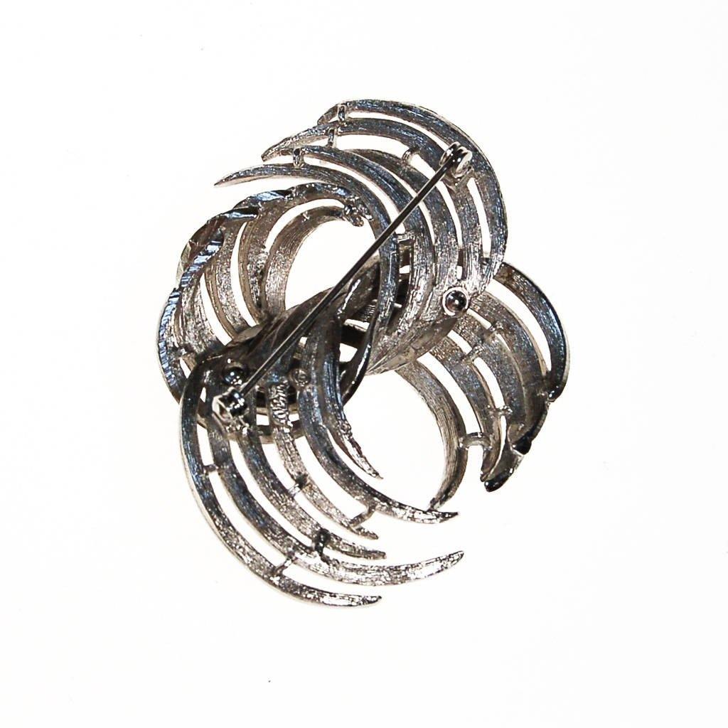Coro Silver Modernist Abstract Brooch by Coro - Vintage Meet Modern Vintage Jewelry - Chicago, Illinois - #oldhollywoodglamour #vintagemeetmodern #designervintage #jewelrybox #antiquejewelry #vintagejewelry