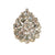 Art Deco Diamante Rhinestone Brooch, Necklace Pendant