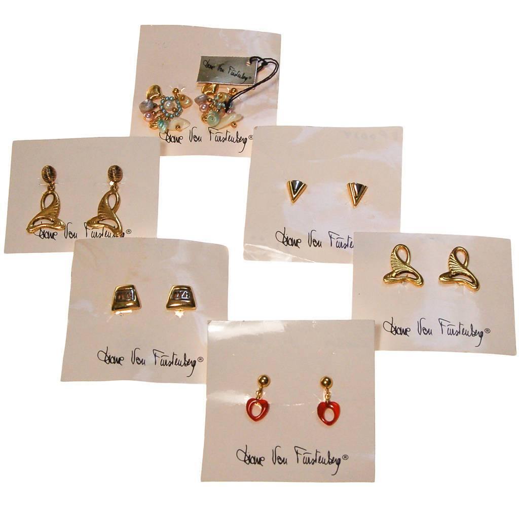 DVF Logo Earrings, Silver and Gold by Diane von Furstenberg - Vintage Meet Modern Vintage Jewelry - Chicago, Illinois - #oldhollywoodglamour #vintagemeetmodern #designervintage #jewelrybox #antiquejewelry #vintagejewelry