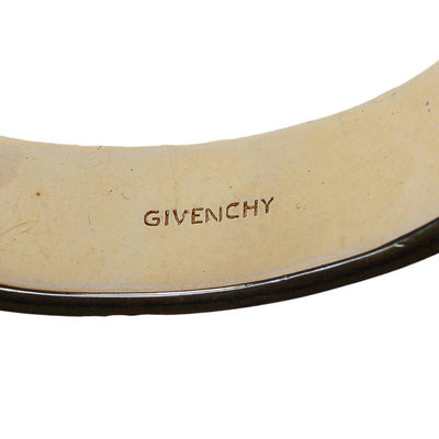 Givenchy Couture Rhinestone Black Enamel and Gold Bangle Bracelet by Givenchy - Vintage Meet Modern Vintage Jewelry - Chicago, Illinois - #oldhollywoodglamour #vintagemeetmodern #designervintage #jewelrybox #antiquejewelry #vintagejewelry