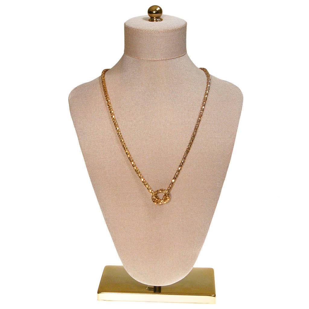 1970s Gold and Silver Mesh Chain Necklace by 1970s - Vintage Meet Modern Vintage Jewelry - Chicago, Illinois - #oldhollywoodglamour #vintagemeetmodern #designervintage #jewelrybox #antiquejewelry #vintagejewelry