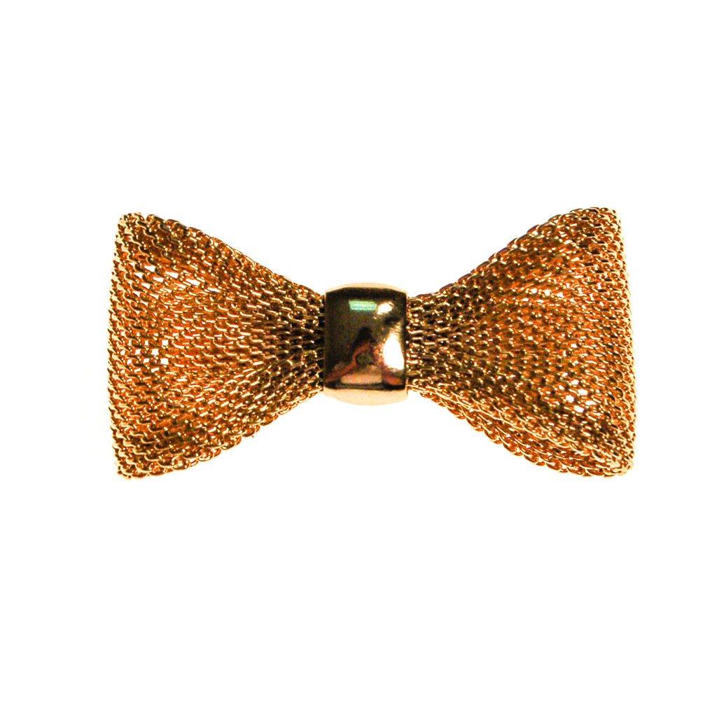 Diane von Furstenberg Gold Bow Pin by Diane von Furstenberg - Vintage Meet Modern Vintage Jewelry - Chicago, Illinois - #oldhollywoodglamour #vintagemeetmodern #designervintage #jewelrybox #antiquejewelry #vintagejewelry