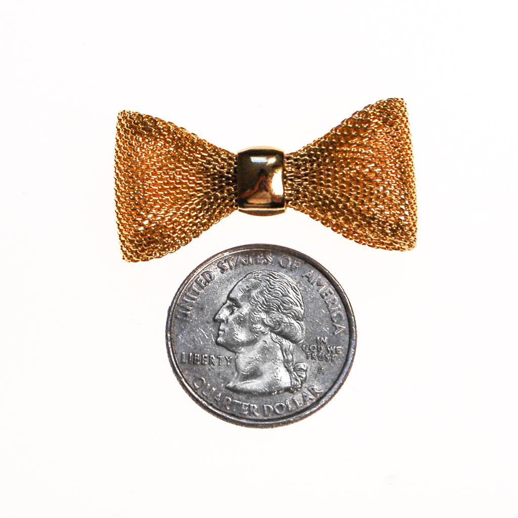 Diane von Furstenberg Gold Bow Pin by Diane von Furstenberg - Vintage Meet Modern Vintage Jewelry - Chicago, Illinois - #oldhollywoodglamour #vintagemeetmodern #designervintage #jewelrybox #antiquejewelry #vintagejewelry