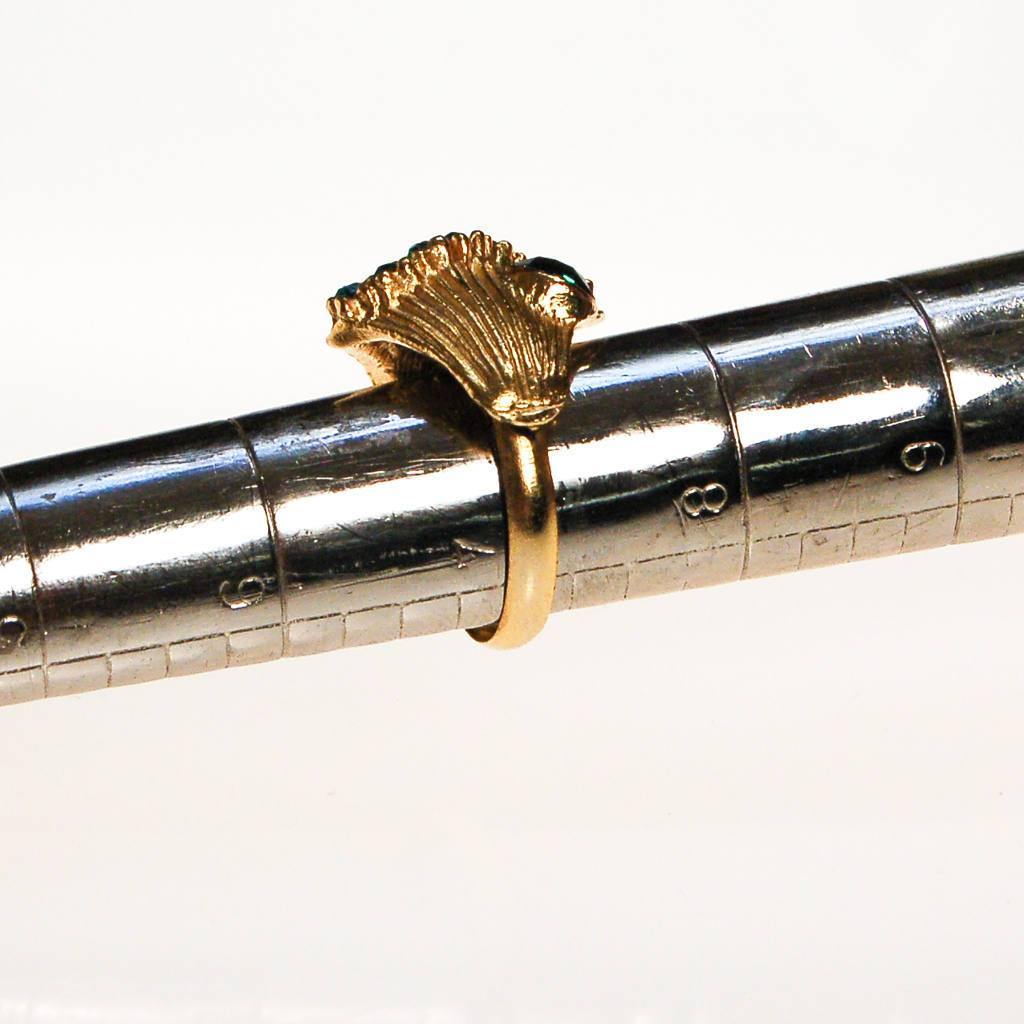 1960s Emerald Green Rhinestone Statement Ring by 1960s - Vintage Meet Modern Vintage Jewelry - Chicago, Illinois - #oldhollywoodglamour #vintagemeetmodern #designervintage #jewelrybox #antiquejewelry #vintagejewelry