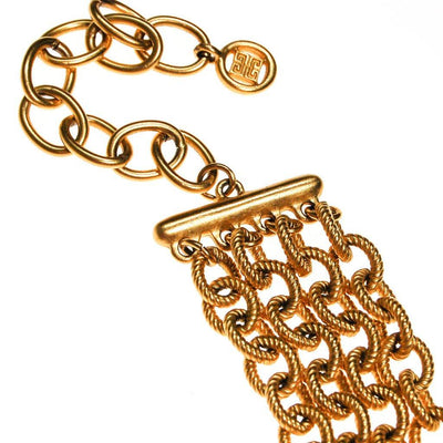 Givenchy Couture Gold Multi Chain Necklace by Givenchy - Vintage Meet Modern Vintage Jewelry - Chicago, Illinois - #oldhollywoodglamour #vintagemeetmodern #designervintage #jewelrybox #antiquejewelry #vintagejewelry