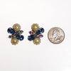 Pearl and Blue Rhinestone Earrings by 1960s - Vintage Meet Modern Vintage Jewelry - Chicago, Illinois - #oldhollywoodglamour #vintagemeetmodern #designervintage #jewelrybox #antiquejewelry #vintagejewelry