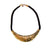 Cadoro Gold and Black Silk Cord Statement Necklace